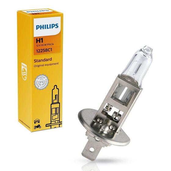 Lâmpada H1 Farol Alto Baixo Neblina Philips Standard 12V 55W Menor preço em Lâmpada H1 Farol Alto Baixo Neblina Philips Standard 12V 55W