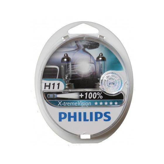 Imagem de Lâmpada H11 Xtreme Vision Philips 100% mais luz