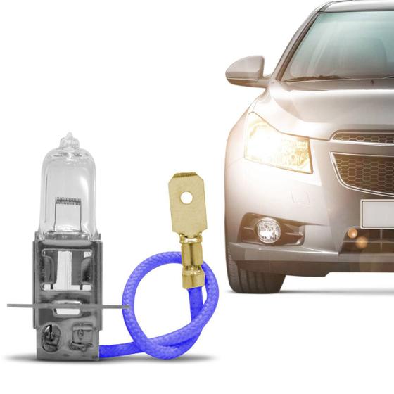 Lâmpada H3 3200K Halógena 12V 55W Aplicação Farol Carro Original Multilaser AU803 Menor preço em Lâmpada H3 3200K Halógena 12V 55W Aplicação Farol Carro Original Multilaser AU803