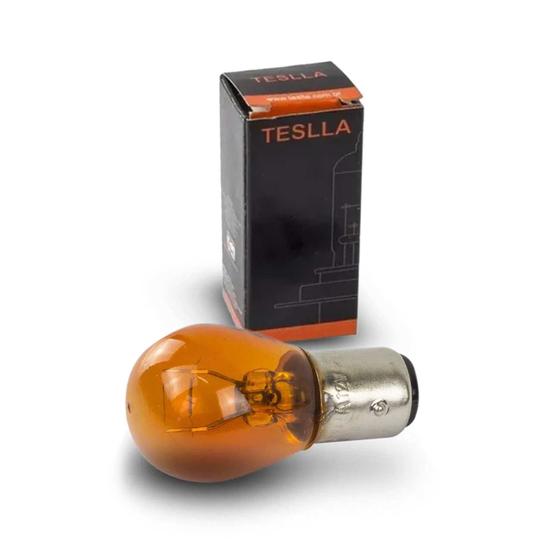 Lâmpada Halógena Teslla 2 Polos Trava Reta P21/5W BAY15d 12V Painel Certificado INMETRO Menor preço em Lâmpada Halógena Teslla 2 Polos Trava Reta P21/5W BAY15d 12V Painel Certificado INMETRO
