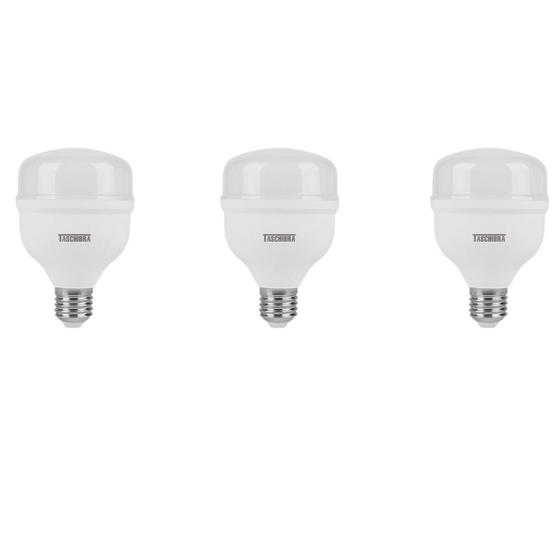 Imagem de Lâmpada High LED Bivolt Base E27 30W Branco Frio Taschibra com 3 Unidades