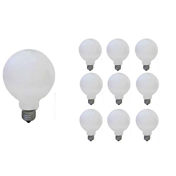 Imagem de Lâmpada incandescente globo g95 60w 220v 2800k(branco quente)e27 dimerizavél kit10