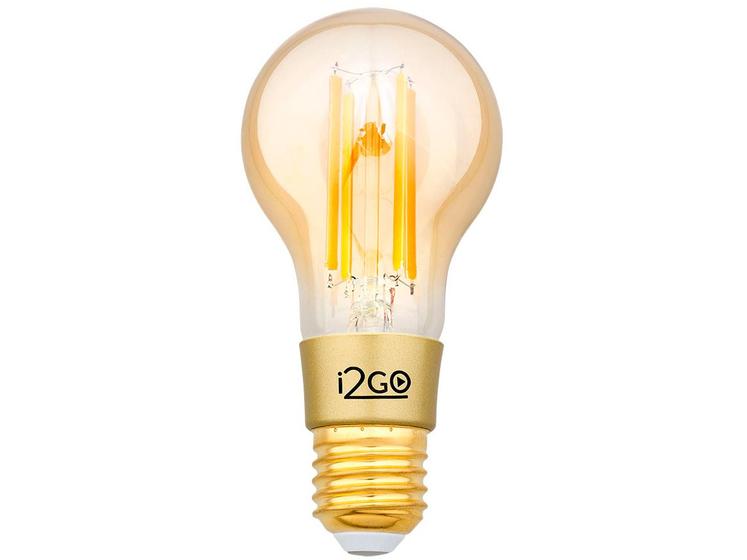 Lâmpada Inteligente i2GO E27 Amarela 7W – Home Smart WiFi Bulb compatível com Alexa