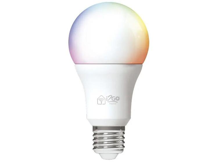 Lâmpada Inteligente I2GO E27 RGB - Dimerizável 10W Smart Lamp Wi-Fi Imagem de Lâmpada Inteligente I2GO E27 RGB
