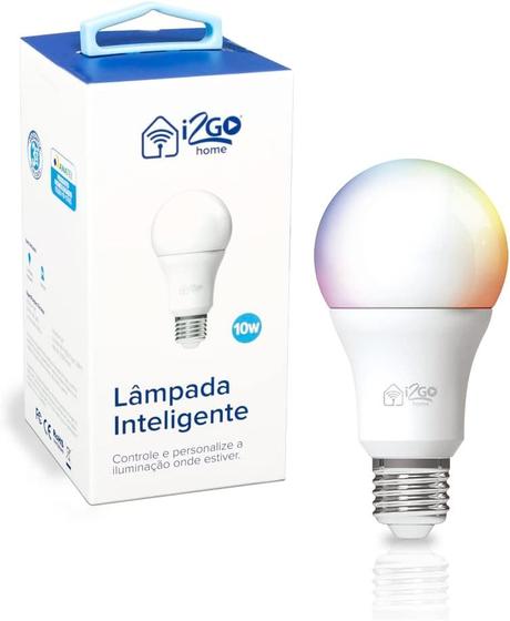 Imagem de Lampada Inteligente Smart Lamp I2GO Home Wi-Fi LED 10W - Compativel com Alexa