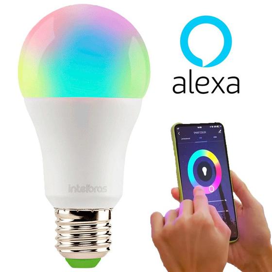 Imagem de Lâmpada Inteligente Smart Wifi C/ Alexa Colorida RGB LED