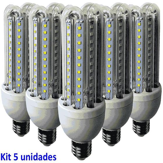 Imagem de Lâmpada Led 16W Kit 5 Unidades E27 Branco Frio 6400K Econômica Wmt2426