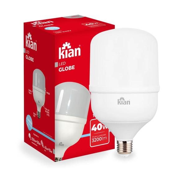 Imagem de Lâmpada Led 40W Kian Globe Branca Bivolt