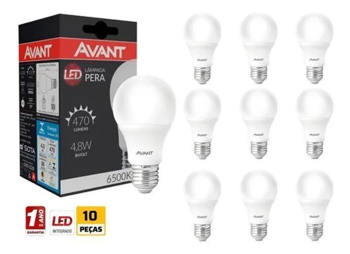 Imagem de Lâmpada Led 4,8W Soquete E27 Bivolt Kit Com 10Un Branco