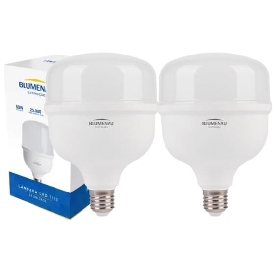 Imagem de Lâmpada Led 50w Bulbo Forte Iluminação 6500k E27 Branco Frio Bivolt