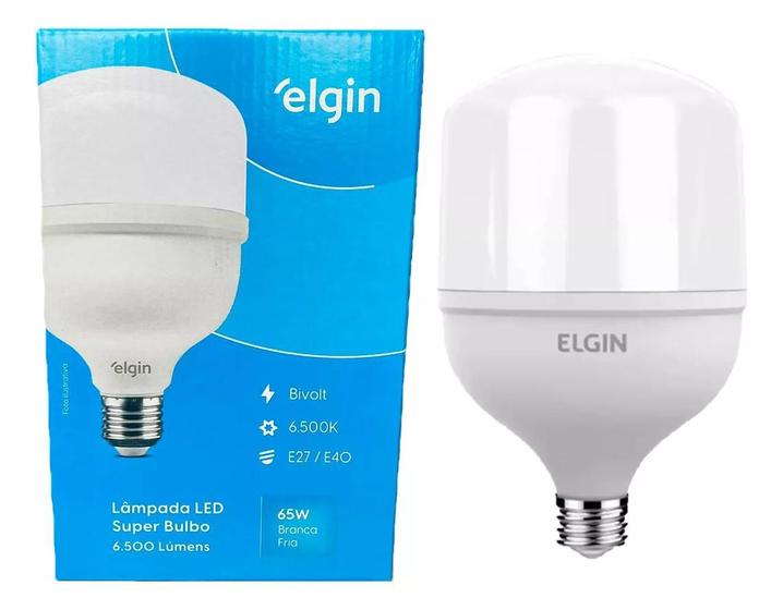 Imagem de Lâmpada LED 65w 6500k Branco Frio Alta Potência - Elgin