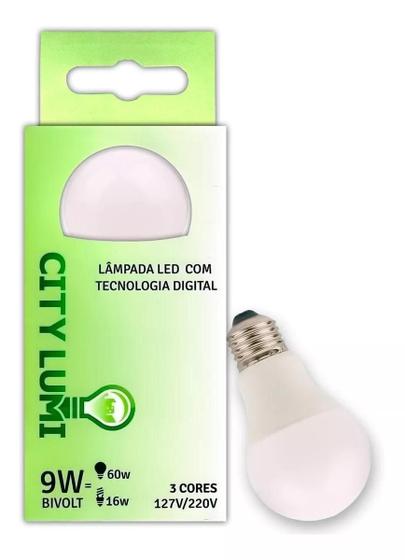 Imagem de Lampada Led 9w 3 Cores City Lumi