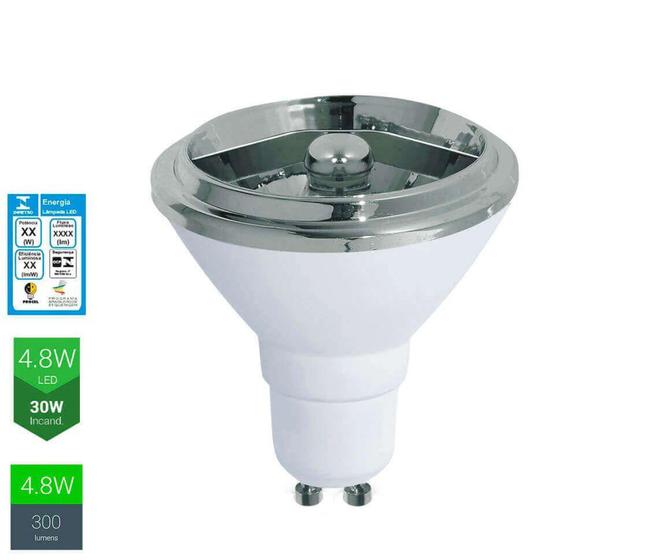 Lâmpada Led Ar70 4 8w 4000k Gu10 24º Opus Lâmpada Magazine Luiza