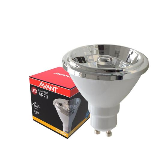 Imagem de Lampada Led Ar70 4,8w Branco Quente 2700k Gu10 Foco 24