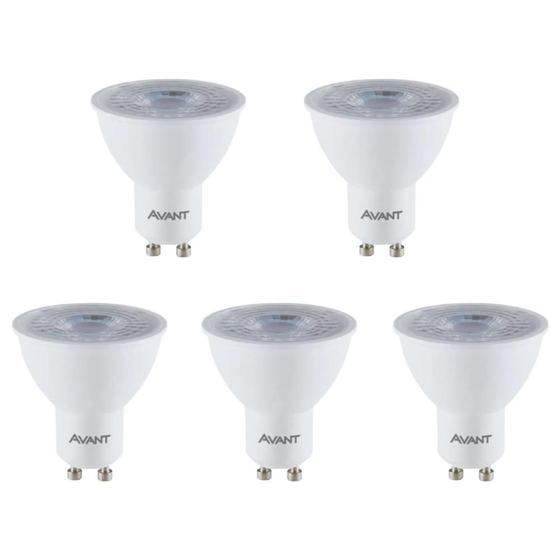 Imagem de Lâmpada Led Avant Dicroica MR16 4,8W 3000K GU10 Bivolt 5 Un