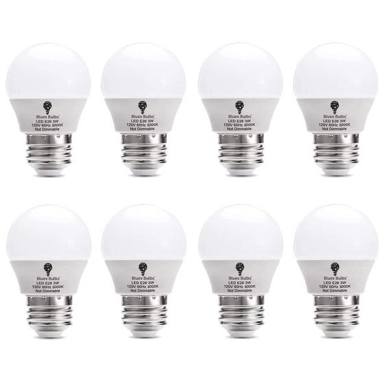Imagem de Lâmpada LED Bluex Bulbs G14 3W 5000K Daylight, pacote com 8