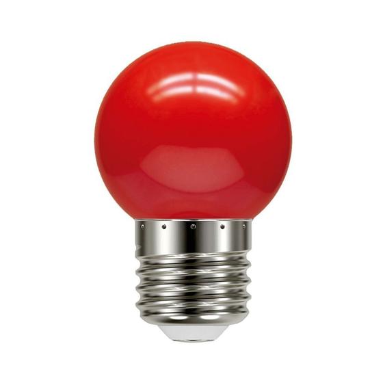 Imagem de Lâmpada LED Bolinha 1W 220V E27 Vermelha