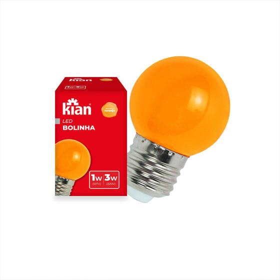 Imagem de Lâmpada Led Bolinha 3w Color Bivolt Kian Kit C/3und