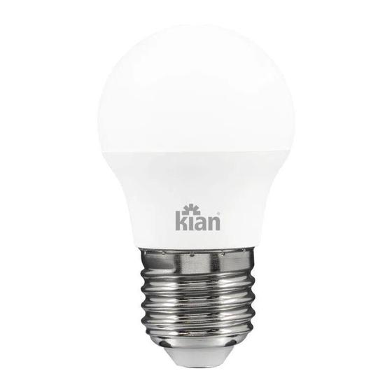 Imagem de Lâmpada Led Bolinha 4,8W 6.500K Branca Fria Bivolt Kian