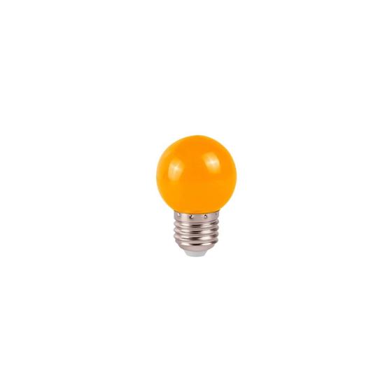 Imagem de Lâmpada led bolinha e27 luz laranja 1w 220v - ctb