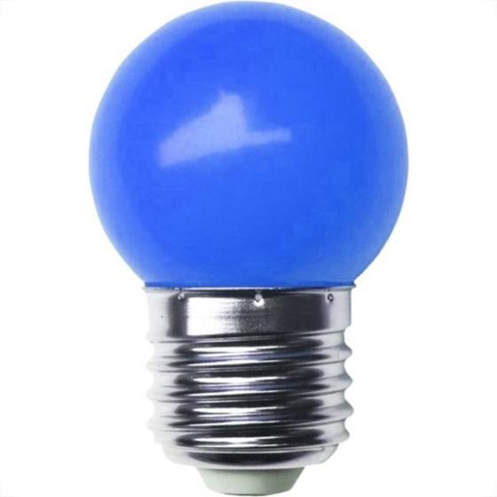 Imagem de Lampada Led Bolinha Galaxy E27 1.5Wx220V Azul 1216 - Kit C/10