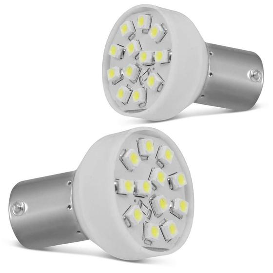 Imagem de Lâmpada Led Branco 2 Pólos Smd Freio E Lanterna Par