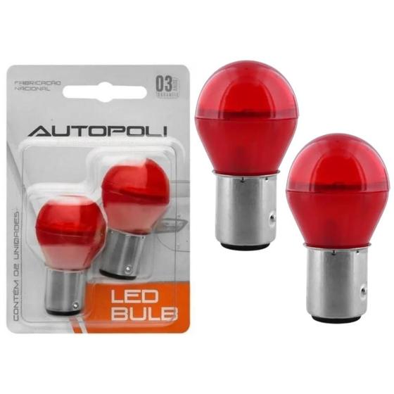 Imagem de Lâmpada Led Bulb BA15S 3W 12V Vermelho