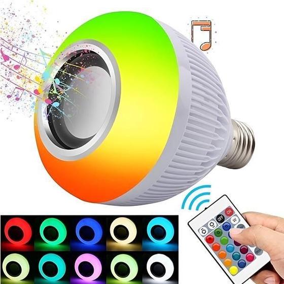 Imagem de Lâmpada Led Bulb Musical Rgb Bivolt Bluetooth + Controle