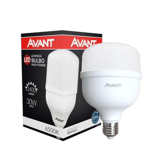Lâmpada Led Bulbo 30w Avant Luz Branca 6500k Alta Potencia bivolt - AVANTT Menor preço em Lâmpada Led Bulbo 30w Avant Luz Branca 6500k Alta Potencia bivolt - AVANTT