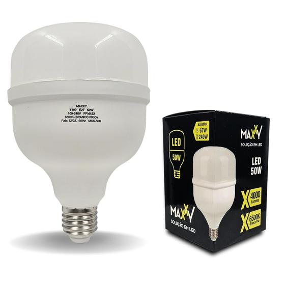 Lâmpada LED Bulbo 50W Branco Frio 6500k Bivolt 110v 220v Soquete E27 Menor preço em Lâmpada LED Bulbo 50W Branco Frio 6500k Bivolt 110v 220v Soquete E27