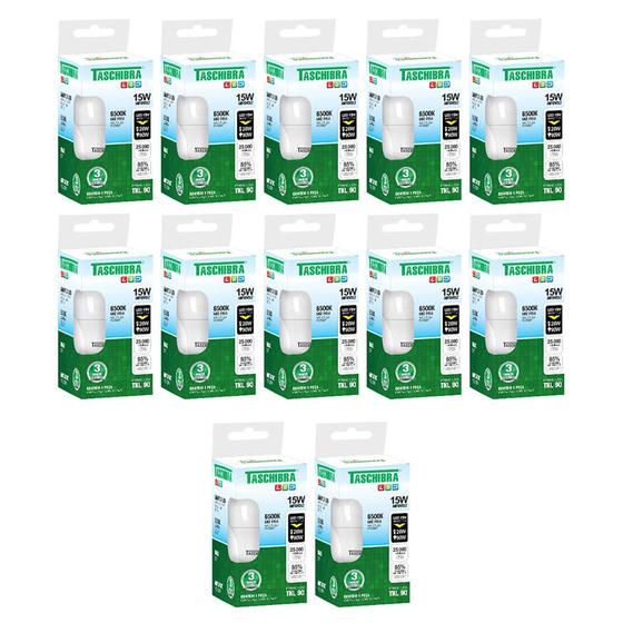 Lâmpada Led Bulbo 6500k A60 Tkl 15w E27 Taschibra Kit 12 Pçs Menor preço em Lâmpada Led Bulbo 6500k A60 Tkl 15w E27 Taschibra Kit 12 Pçs
