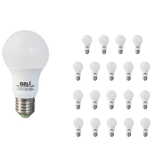 Imagem de Lâmpada led bulbo 9,5w 3000k(branco quente)e27 bivolt kit20