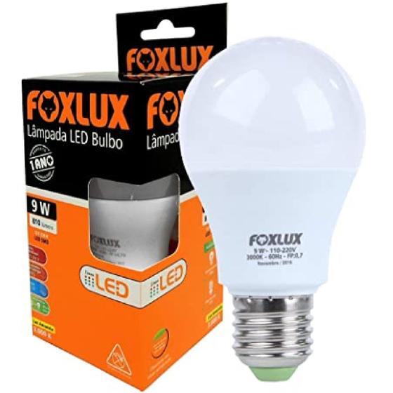 Imagem de Lâmpada LED Bulbo 9W com Base E-27 Bivolt Luz Amarela (3000K) Foxlux