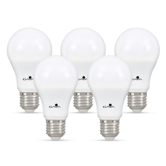 Lâmpada LED Bulbo A60 Bivolt 9W 4000K - Kit com 5 unidades Menor preço em Lâmpada LED Bulbo A60 Bivolt 9W 4000K - Kit com 5 unidades
