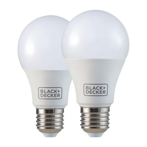 Imagem de Lampada LED Bulbo Black+Decker Branca 9W Bivolt BDA6-0800-02