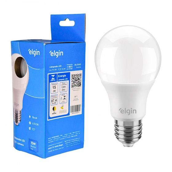 Imagem de Lampada Led Bulbo Elgin A60 - 15W. 6500K.