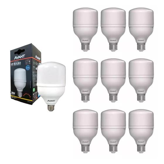 Imagem de Lâmpada Led Bulbo HP Avant 20W 3000K E27 Bivolt 10 Unidades