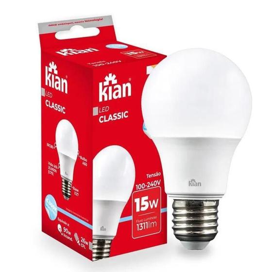 Imagem de Lampada Led Bulbo Kian 15W 6500K