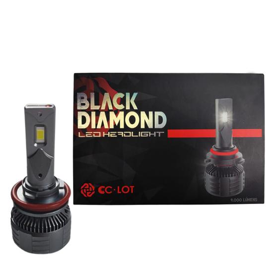 Imagem de Lâmpada Led Cc-Lot Black Diamond Encaixe H16 Jr8 9000 Lumens 6000K 12V-24V Canbus Design Térmico Airflux