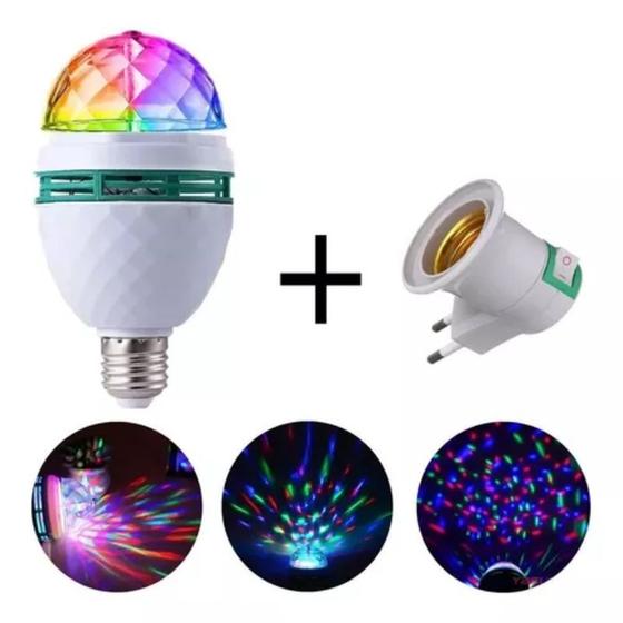 Imagem de Lampada led colorida giratoria