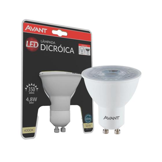 Imagem de Lâmpada Led Dicroica 4,8w 4000k Gu10 Avant