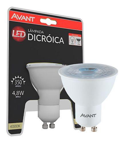 Imagem de Lampada Led Dicroica Mr16 Gu10 4,8w Inmetro  6500k Branca