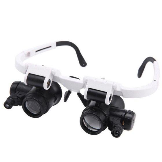 Imagem de Lâmpada LED Dupla com Lupa 8X, 15X e 23X - Binocular