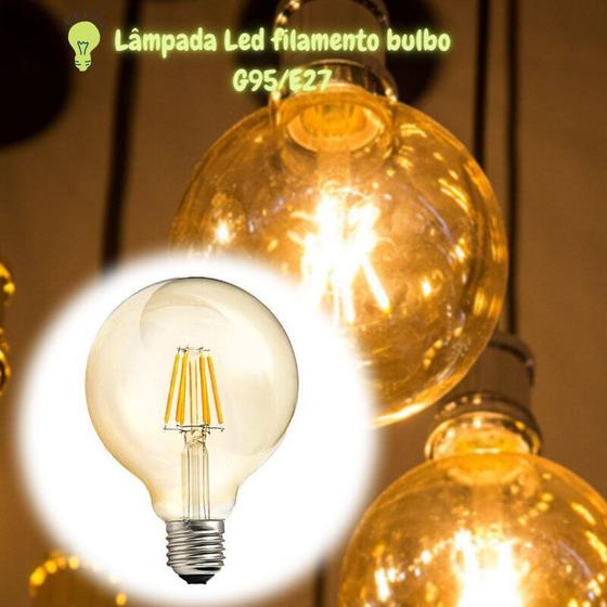 Imagem de Lâmpada Led Filamento Bulbo G95/E27