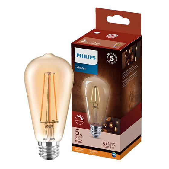 Imagem de Lampada Led Filamento Dimerizável 5W St64 2200K Philips