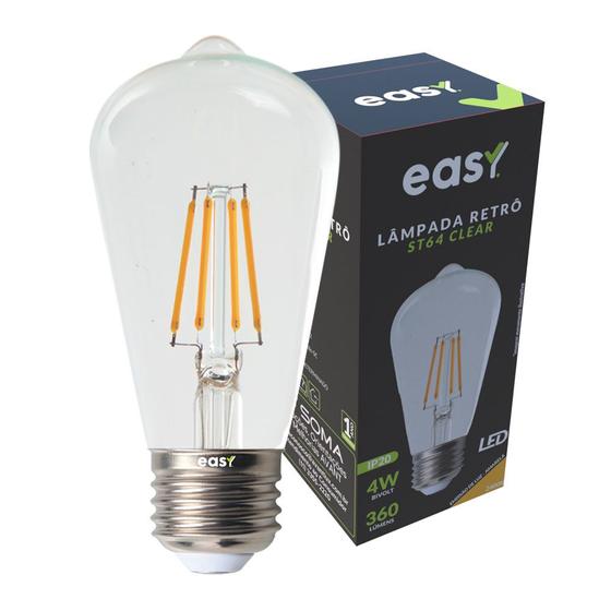 Imagem de Lâmpada Led Filamento Retro St64 Bivolt E27 2400k Easy