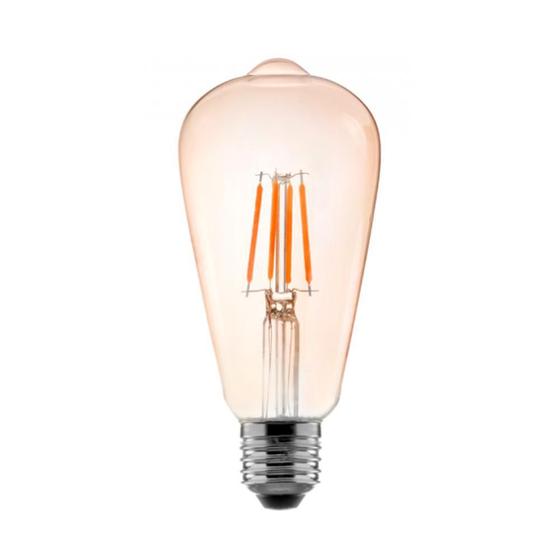 Imagem de Lampada Led Filamento St64 4W 2400K Ambar