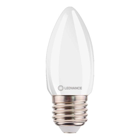 Imagem de Lâmpada LED Filamento Vela Fosca 2.5w Branco Quente 2700k Vintage Bivolt Ledvance