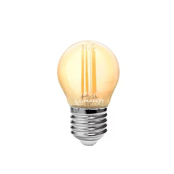 Lâmpada Led Filamento Vintage Globo BV G45 4W 2400K Bivolt - Lumanti Menor preço em Lâmpada Led Filamento Vintage Globo BV G45 4W 2400K Bivolt - Lumanti