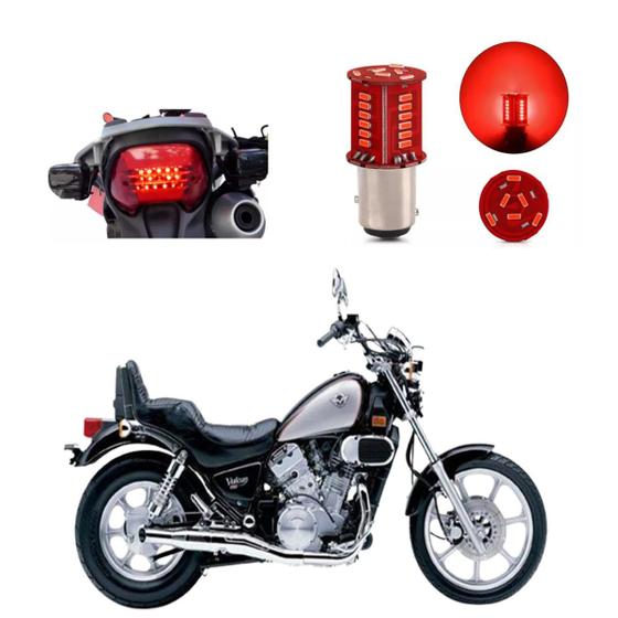 Imagem de Lâmpada Led Freio 2 Polos Sequencial Strobo Moto Vulcan 750CC 1991 1992 1993 1994 1995 1996 1997 1998